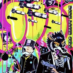 Original Art. Signed. Professional Canvas. Graffiti/street Art/impressionism/ Abstract