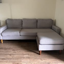 Fabric L shaped Couch