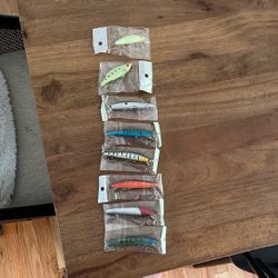 Newly Packaged Fishing Lures Includes (jerk Baits, Crank baits, And lipless Crank Bait.