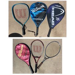 Racketball Rackets or Tennis Rackets. Good used condition. Pick up at 67 ave and union hills