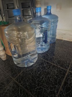 3 - 5Gal water bottles
