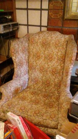 2 Antique Queen Anne Wing back chairs $350 Each