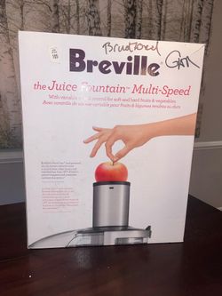 Breville Juicer Fountain Multi-Speed Juicer - Used only a few times.