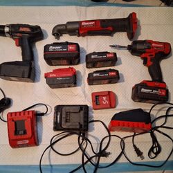 Bauer Tools And Batteries W/ Chargers 