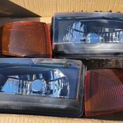 92-95 Honda Civic Headlights Luces Micas Calaveras Faros Faroles Headlamps 