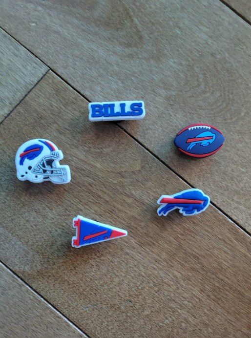 Lot Of 5 Buffalo Bills Shoe Charms 