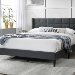 Gray Queen Bed Frame 🔥SALE🔥