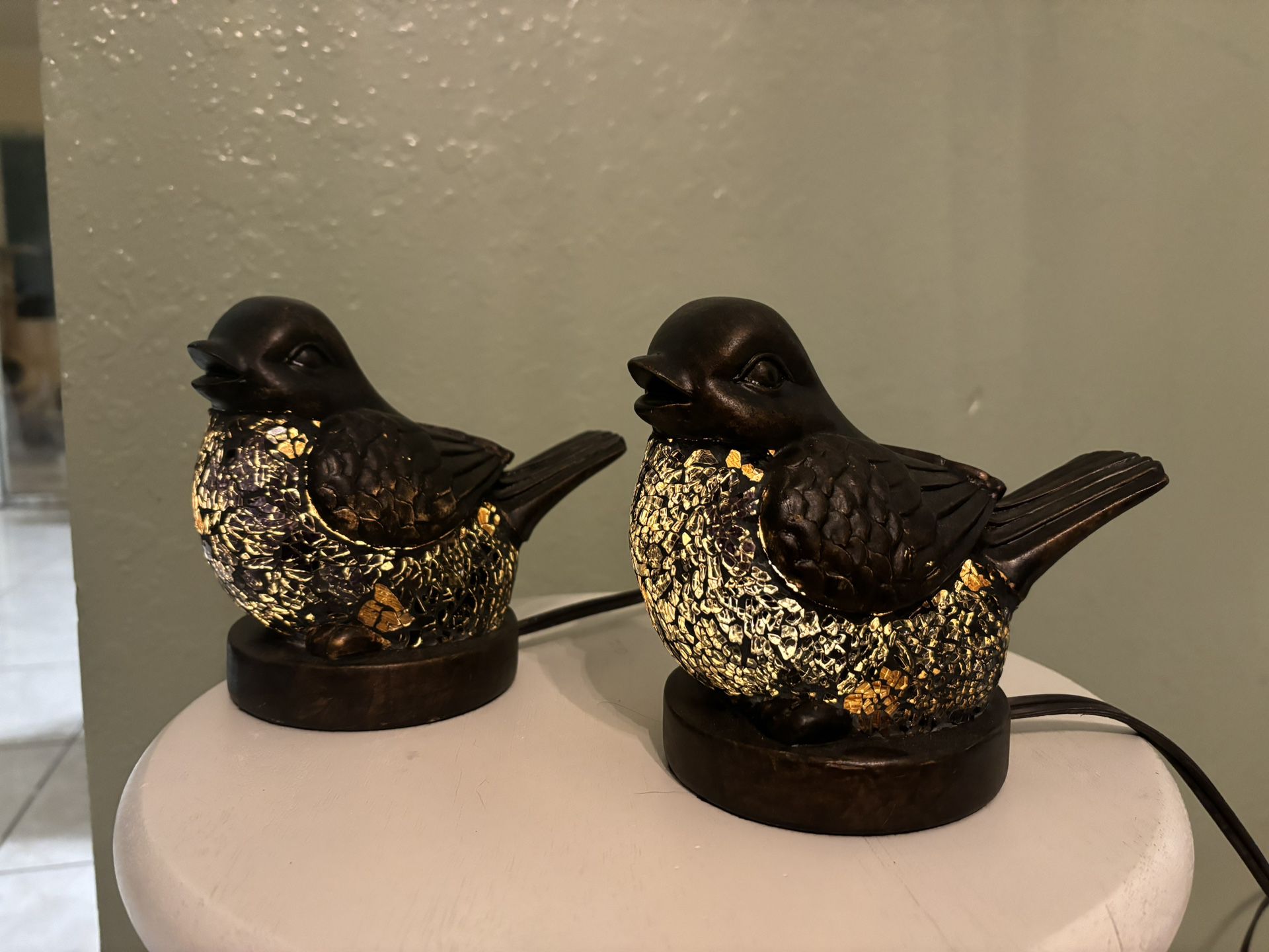 Antique Bird Lamps