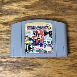 Mario Party 3 for Nintendo 64 video game console system n64 cartridge super bros brothers three Genuine Authentic Oem