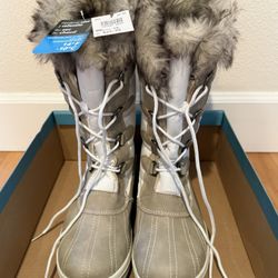 New- Beautiful  Woman’s Fur Winter White Boots