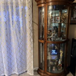 Corner china cabinet