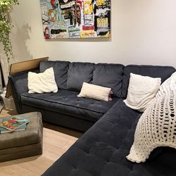 Practically Brand New Couch - Navy Blue