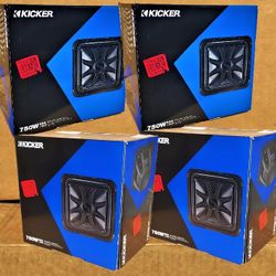 Kicker L7 Solo-Baric Bass Speakers 12" Dual Voice Coil Subwoofers 6000 Watts L7S12 Package 🚨 Payment Options Available 🚨 No Credit Needed 🚨 