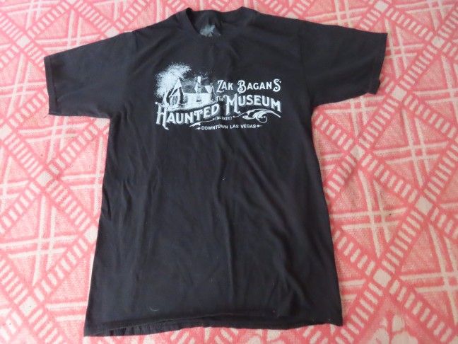 ZAK BAGANS THE HAUNTED MUSEUM LAS VEGAS Black t shirt Small Ghost Adventures TV