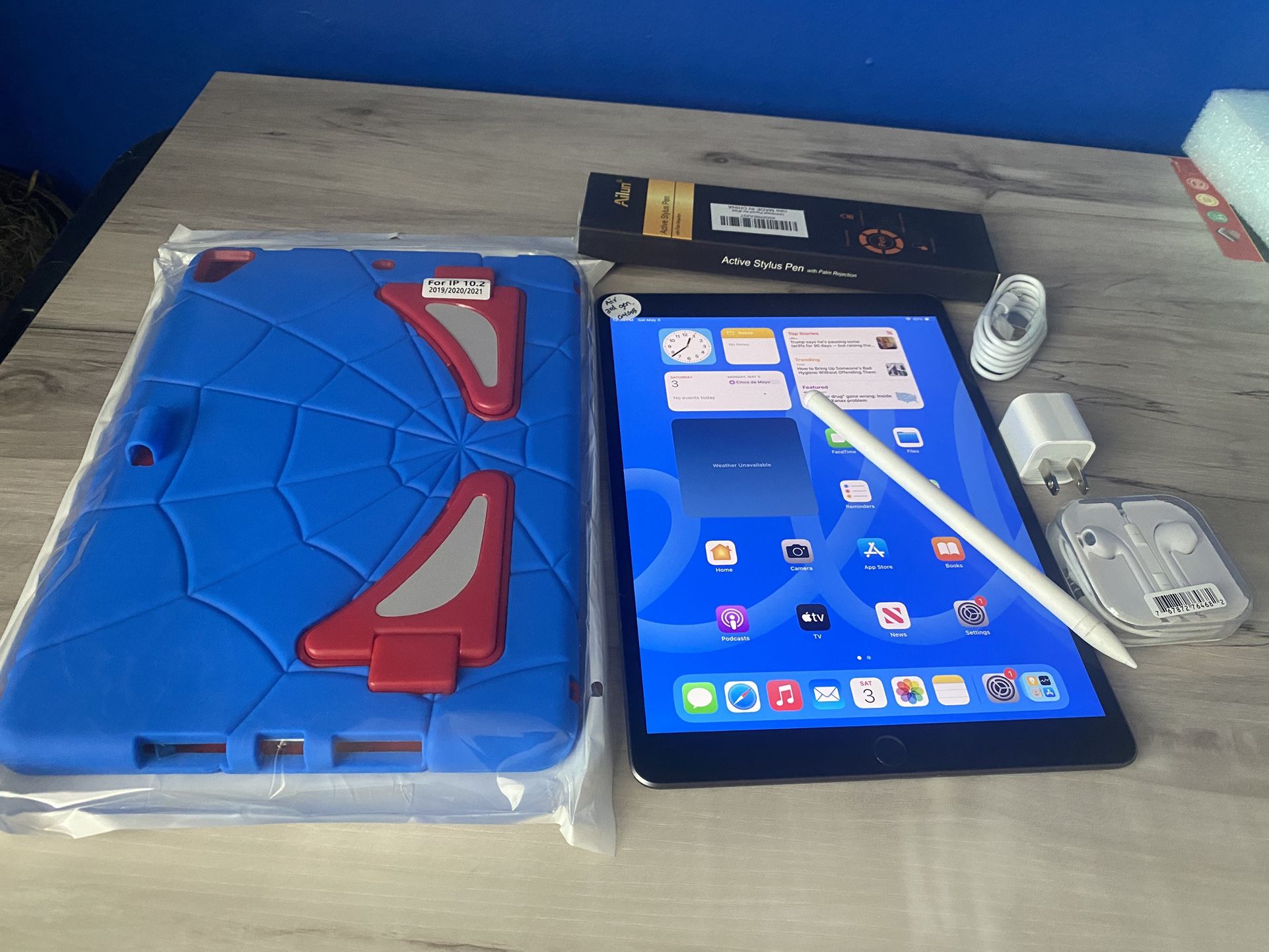 Apple IPad Air 3rd Generation (10.5” Retina/ Latest IOS 18) 64GB with pen, case & Accessories