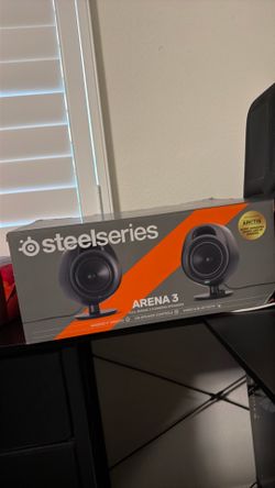 SteelSeries - Arena 3 Bluetooth Gaming Speakers with Polished 4" Drivers (2- Piece) - Black