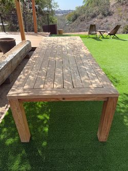 Outdoor dining table
