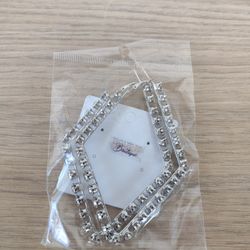 Extra Large silver Earrings [Brand New]