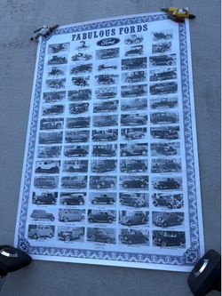 Vintage Ford Fabulous Poster ( Hesperia Ca )