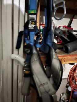 Safety harness tree cutting