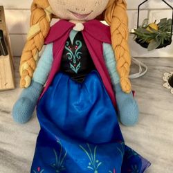 2014 Disney Store Frozen Anna Plush Soft Doll