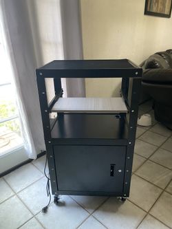 Portable Av Cart Multipurpose Rolling Office 
