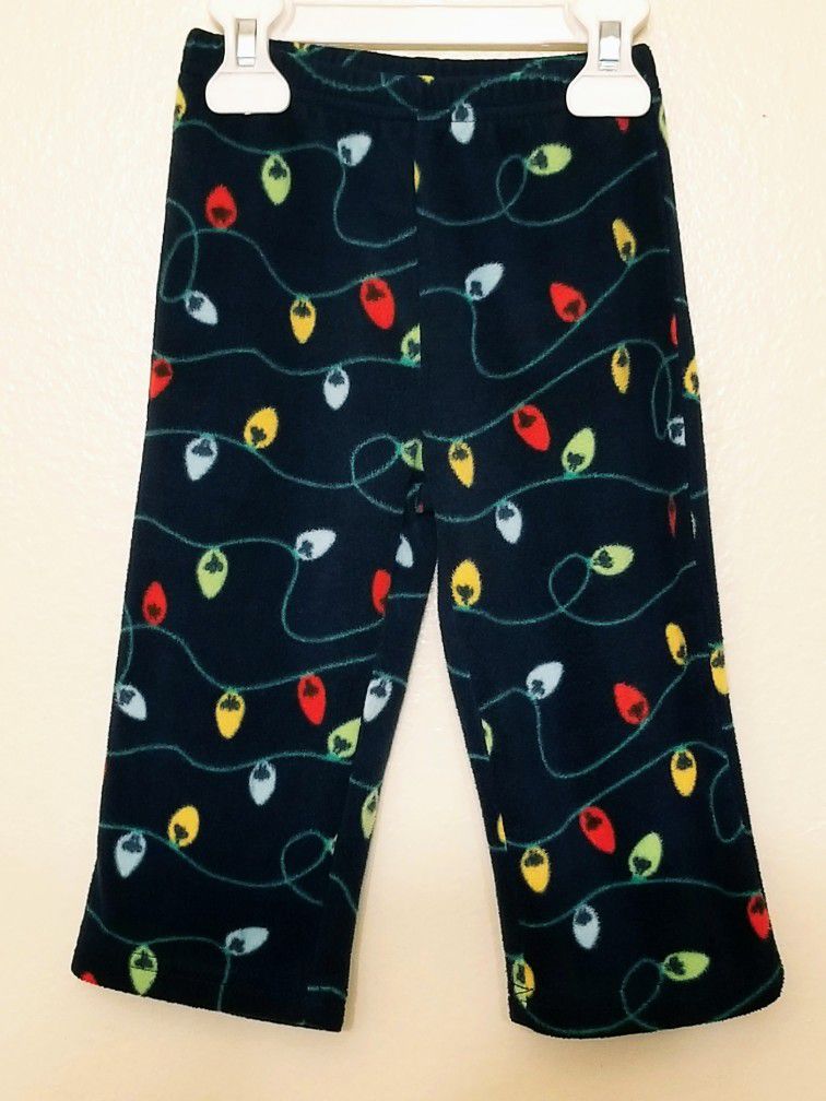 WonderShop Holiday Lights Fleece Pajama Pants For Boys or Girls.