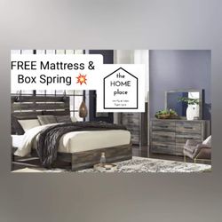 🚨 Package Deal!!!🚨Big Discounts!!!🔥 Come Get Your Brand New Queen Bedroom Set With FREE Mattress Set, In Stock Ready For Delivery TODAY!! 🚚 