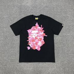 pink bape shirt 