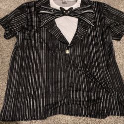 Men’s Jack Skellington Halloween Costume T-Shirt - XL