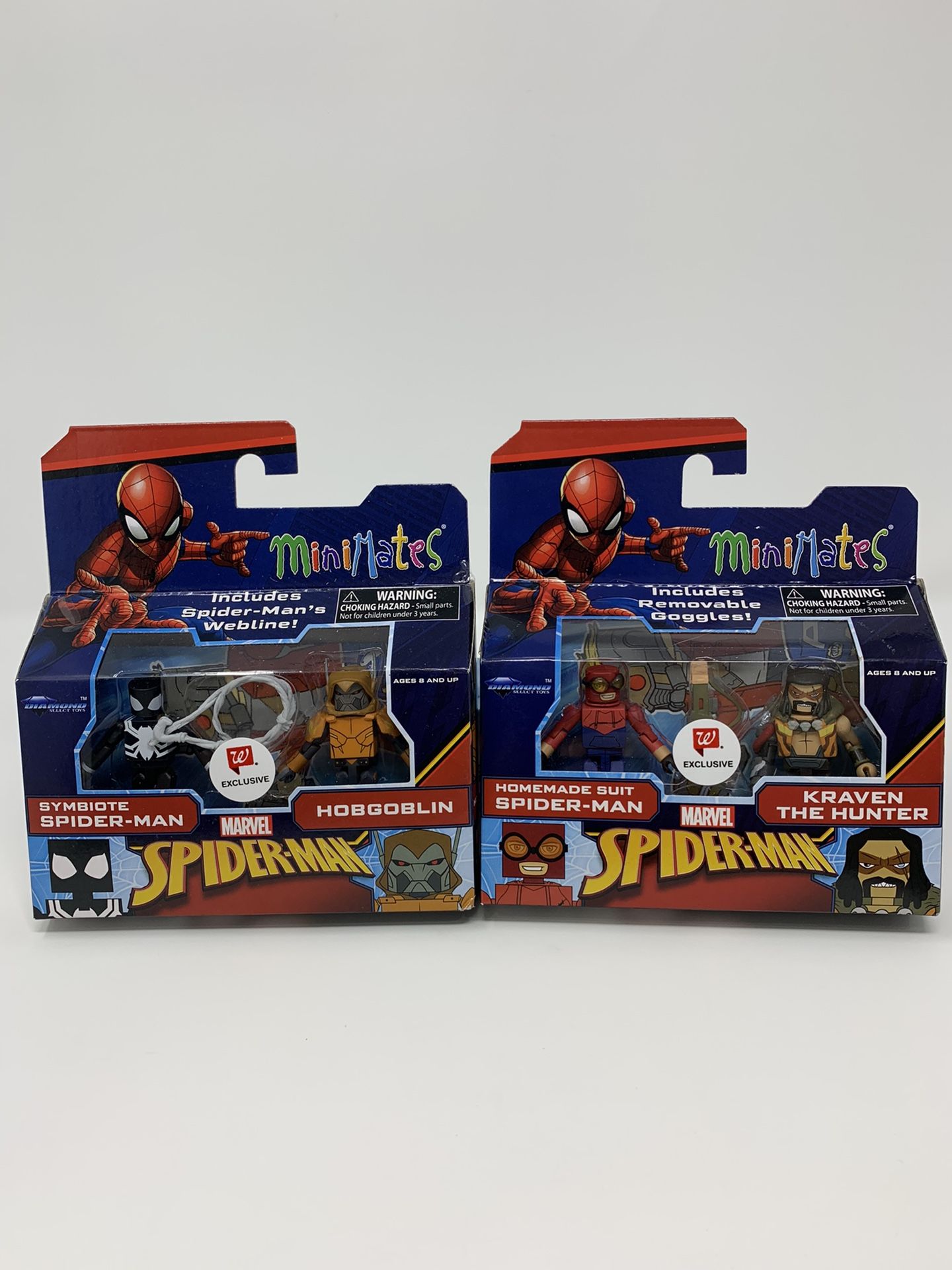 Marvel Minimates Spider-man - Walgreen's Exclusive Set of 2 New