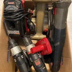 4 Tools, 1 Battery And 1 Battery Charger 