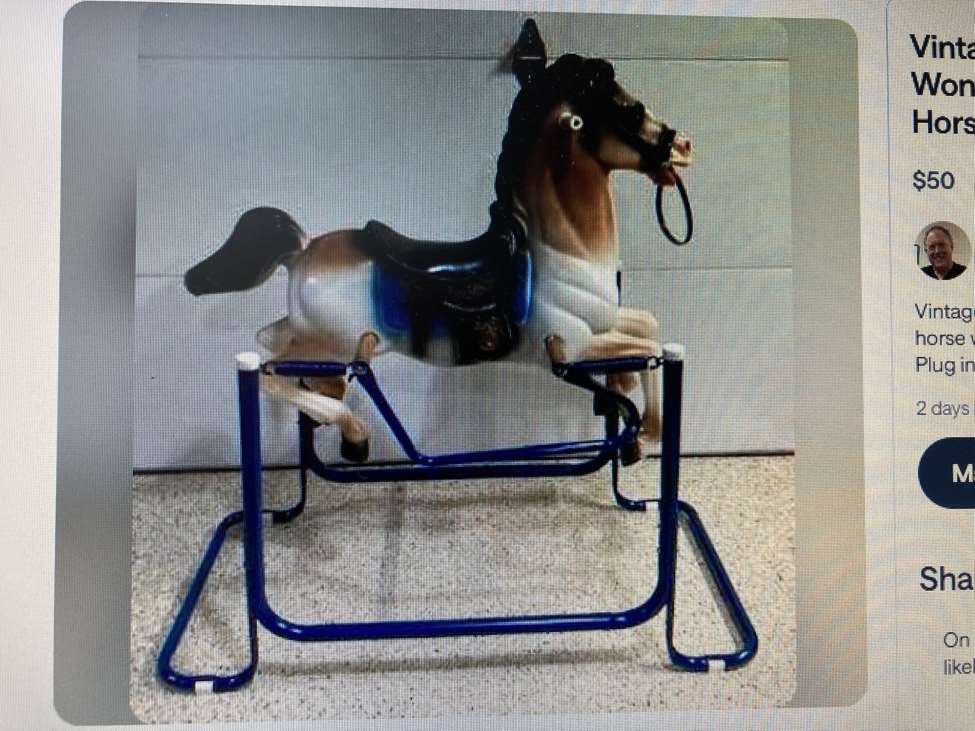 Vintage Clip Clop Wonder Rocking Horse
