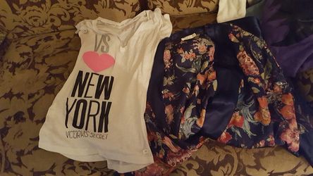 Victoria secret top and Robe 18 both firm