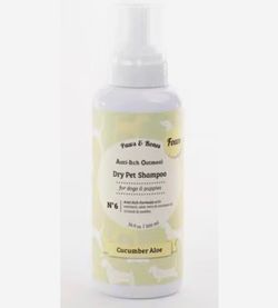 Precious Tails Anti-Itch Oatmeal Dry Dog Shampoo, Cucumber Aloe Scented