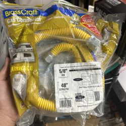 BrassCraft Gas Connector with a Safety+PLUS 2 Thermal Excess Flow Valve.  