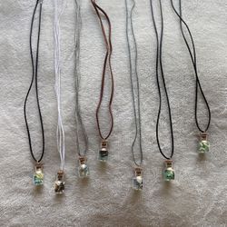 Mini Crystal Bottle Necklaces 