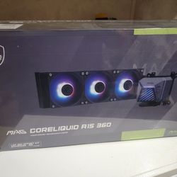 🔥 MSI MAG Coreliquid A15 360 AIO | NEW Sealed | 360mm Liquid CPU Cooler | AMD/Intel | Gaming PC