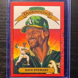 1989 Donruss Diamond Kings Dave Stewart Baseball Card #6