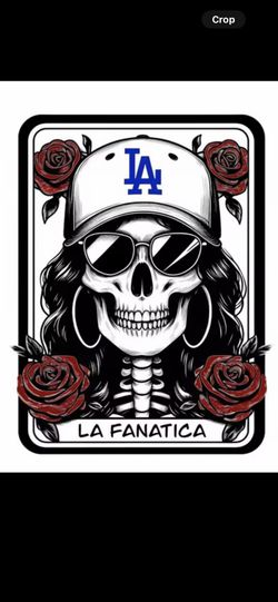 Skeleton Dodgers Sticker 