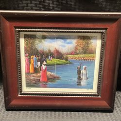 Baptism By Hulis Mavruk African-American Black Art Framed  