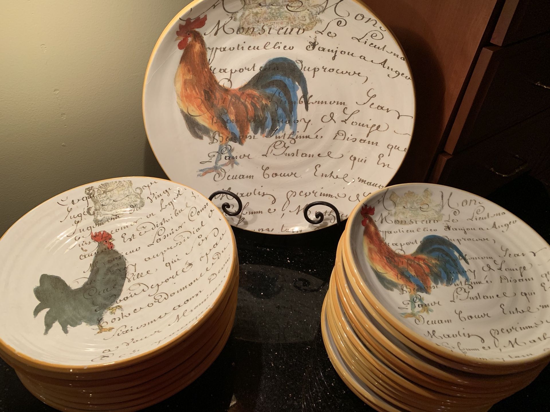 WilliamsSonoma Rooster script Collection Discontinued French pasta