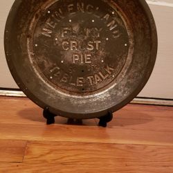 New England Table Talk  Flaky Pie Crust Tin Pan Vintage 