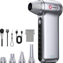 Electric Air Duster 180000RPM, Powerful Cordless Compressed Air Duster with 3-Speed Mini Air Duster Blower, Rechargeable Dust Cleaner for Computer Key