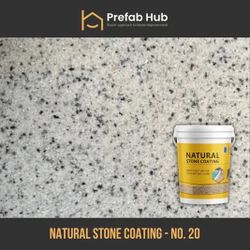 Natural Stone Coating No. 20 | White Black Speckle Granite Style Decorative Finish