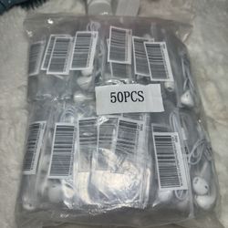LOT OF  50 Earbuds For Devices With 3.5mm Headphone Jack