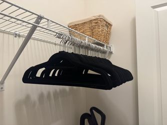 Real Simple Black Velvet Hangers Set