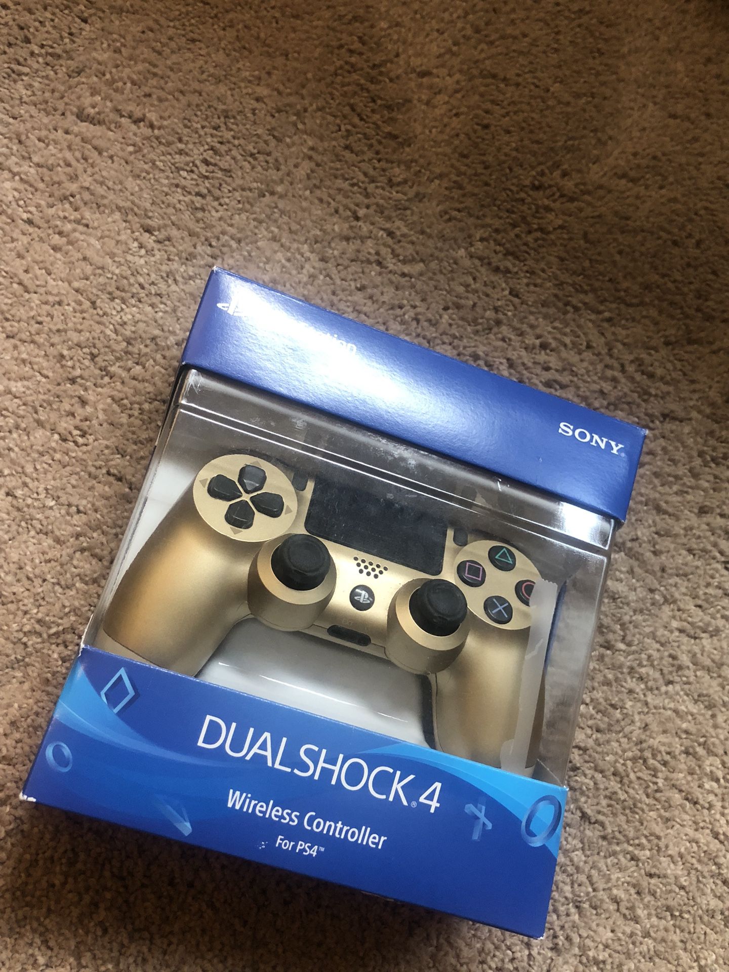 New unused Gold Ps4 Controller