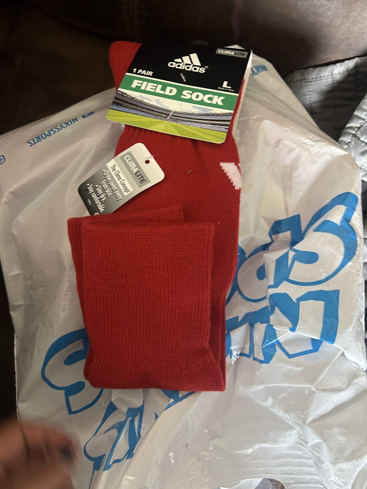 Red Adidas Field Socks