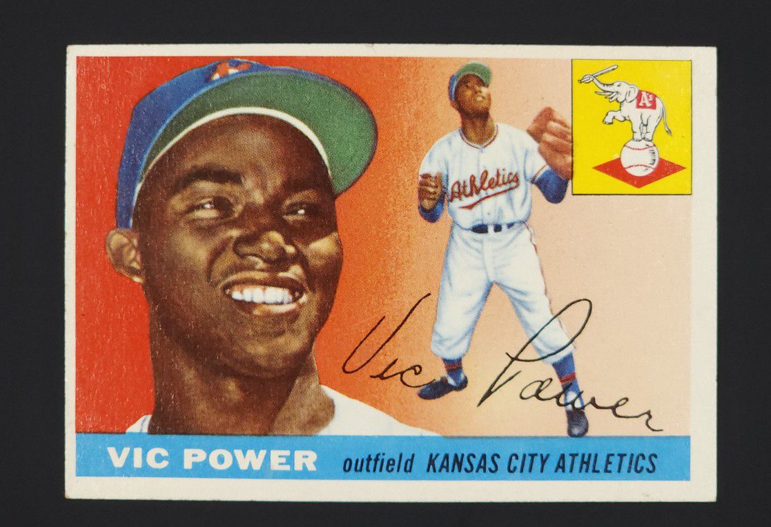 1955 Topps #30 Vic Power Kansas City Athletics